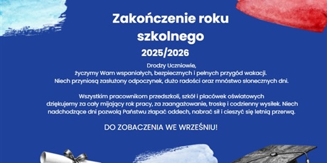 ZAKOŃCZENIE ROKU 2025/2026